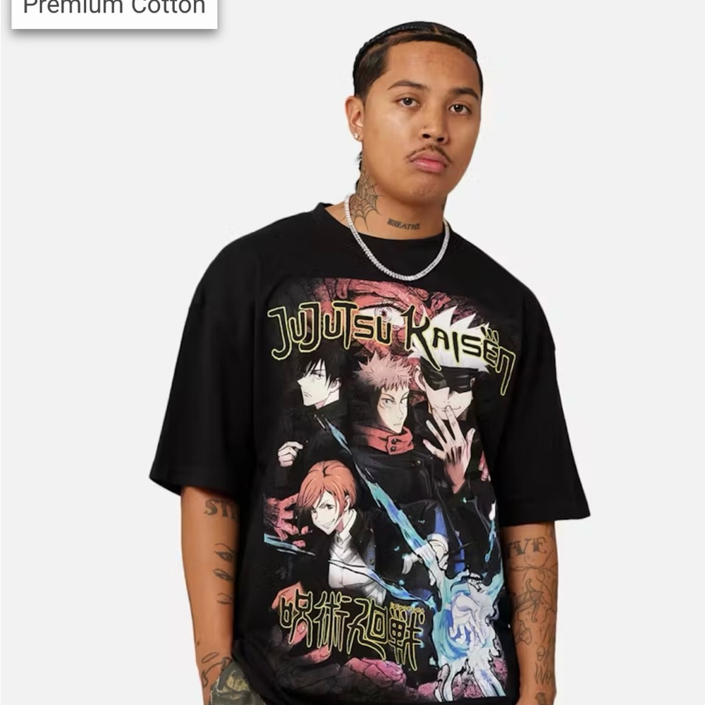 Jujutsu Kaisen Black Graphic T-Shirt